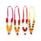 Set of 4 Mini Idol Mala 4.5 Inches God Goddess Haar Mala Makhmali Bhagwan Haar Idol Diwali Pooja Item Garland for Photo Frame God Shringar Reusable Mala